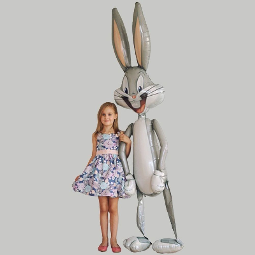 Шар фигура ходячая, фольга, "Багз Банни" (АN), 82"/208 см  Изображение2