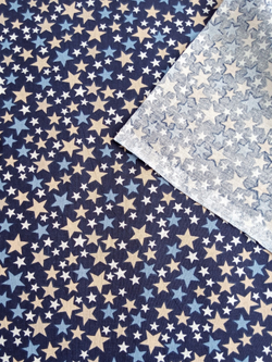 Ткань бязь плательная, рис. "Звезды", ширина 150 см, арт. 20.5