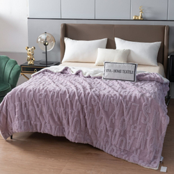 Невероятно мягкий и нежный плед VIVA - HOME TEXTILE из бамбуковой микрофибры "Тиснение 3D"