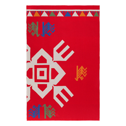 Плед хлопковый 130х180см Tkano Cultural Heritage по мотивам чувашских орнаментов