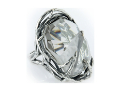 "Дельфа" кольцо в серебряном покрытии из коллекции "Королева" от Jenavi