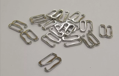 Крючок для бретелей 10мм (пара), цвет- металл