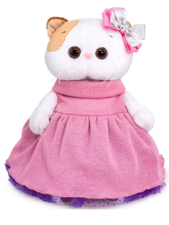 Мягкая игрушка Кошечка Ли-Ли в платье с люрексом 24 см