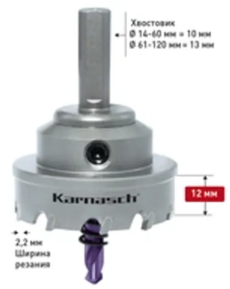 Твердосплавная коронка POWER-MAX 20, 14 мм, арт. 20.1015-014