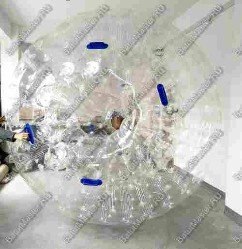 Гидро/аква зорб "Кристалл", ПВХ, диаметр 2,1 м, два входа