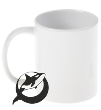 Orca Black кружка белая для сублимации