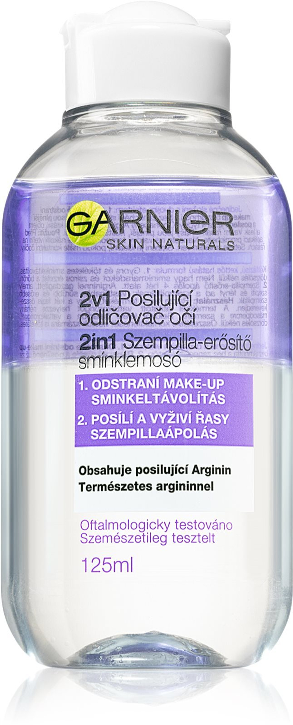 Garnier Skin Naturals - укрепляющее средство для снятия макияжа с глаз 2 в 1 /   125  ml  / GTIN 3600541361317