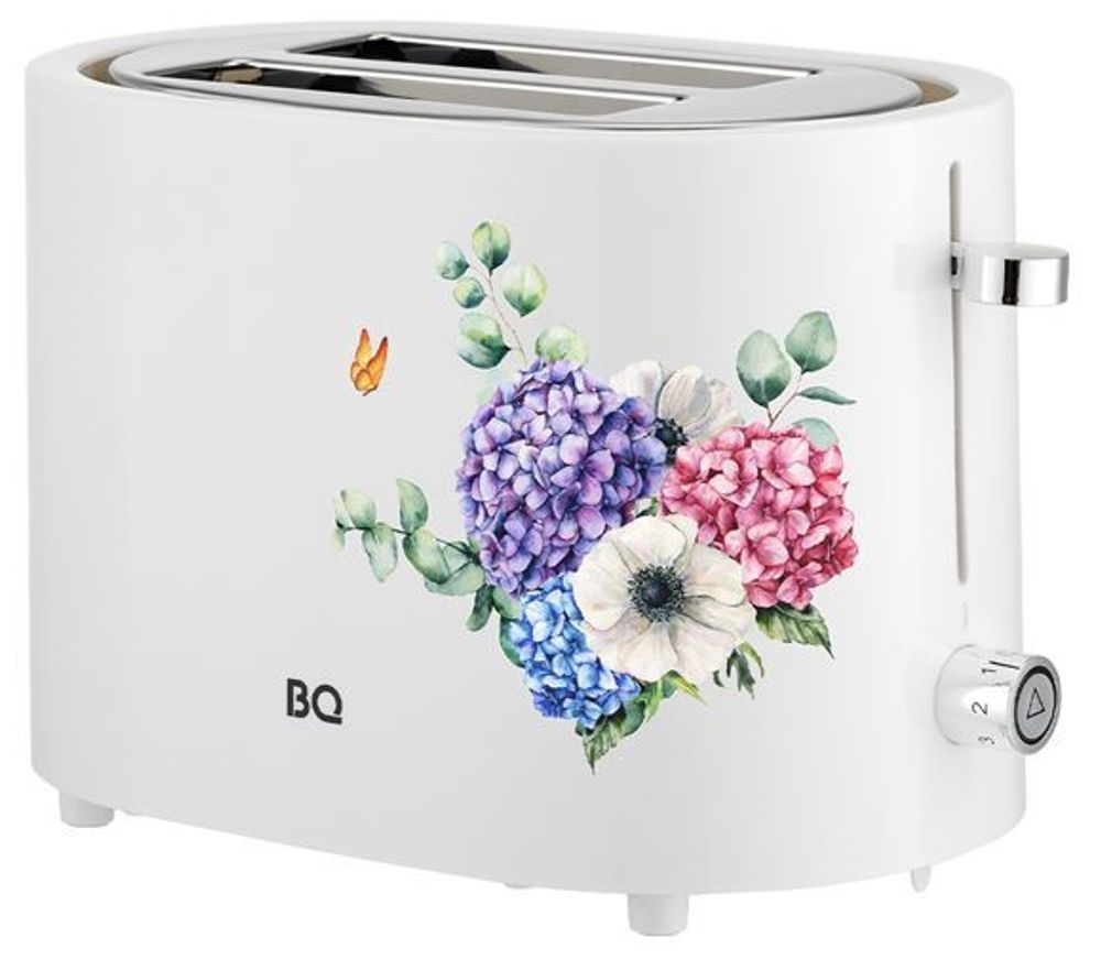 Тостер BQ T1003 Белый-Цветы