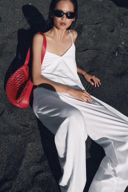ZARA ТОП АСИММЕТРИЧНОГО КРОЯ ИЗ ПЛОТНОГО ХЛОПКА, БЕЛЫЙ
