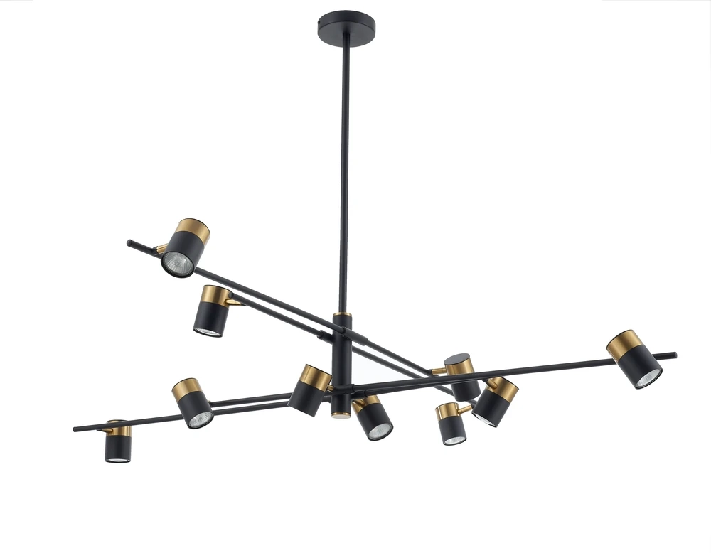 Люстра на штанге Freya ENZO FR5201PL-10B