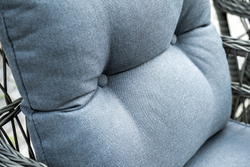 "Цесена" обеденная группа плетеная из искусственного ротанга, цвет графит