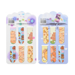 Закладки магнитные Basir, серия "Капибара", 6 цветов ассорти