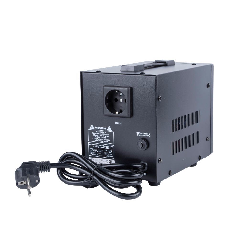 RS-1-2000 Стабилизатор Uniel релейный однофазный. 2.0 кВА.