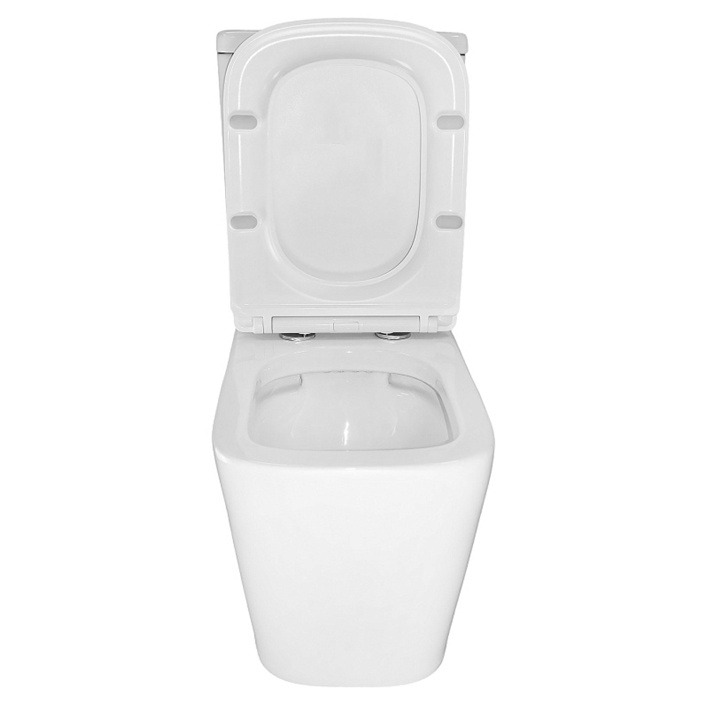 Унитаз-компакт Azario SAVIA 370х640х810 напольный, безободковый, система смыва Rimless, с быстросъемным сиденьем "Микролифт" (AZ-8303D-s)