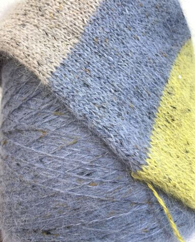 Пряжа на бобине Ангора Твид (Италия) 75% ангора 5% вискоза 20% п/а 100г-450м 245г