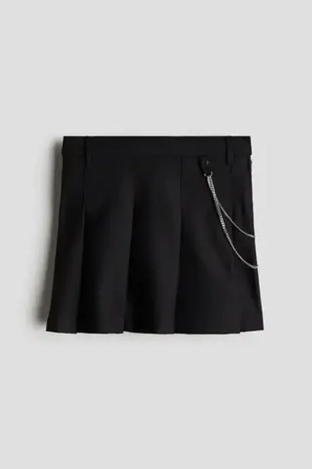 H&M Плиссированная юбка, черный