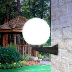 Садово-парковый светильник ЭРА НБУ 01-60-251 шар опаловый настенный IP44 Е27 max60Вт d250mm