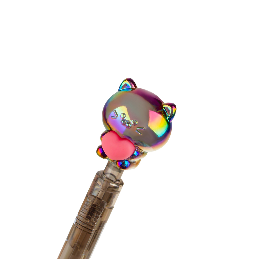 Ручка шариковая автоматическая MESHU "Cats Lovers" синяя, 0,7мм, корпус ассорти