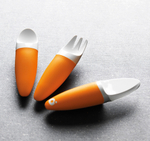 Набор столовых приборов детский оранжевый