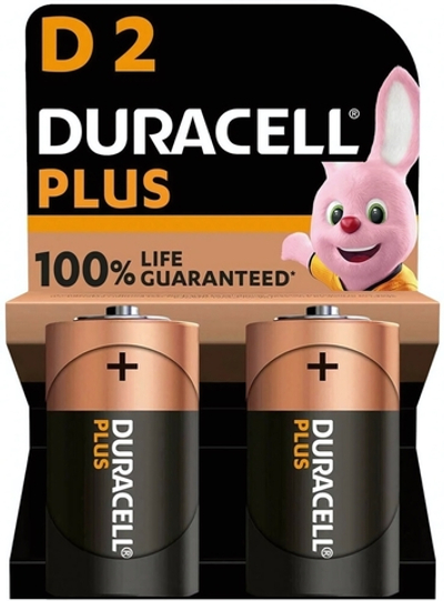 Элемент питания Duracell Plus LR20 BL/2