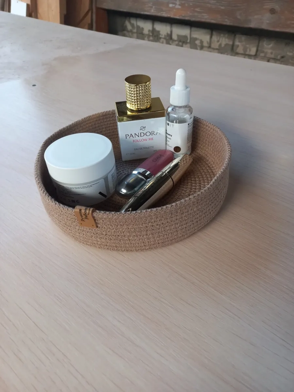 Плетеная корзина для хранения