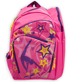 Рюкзак для гимнастики Батман принт Млечный путь Розовый/фиолетовый