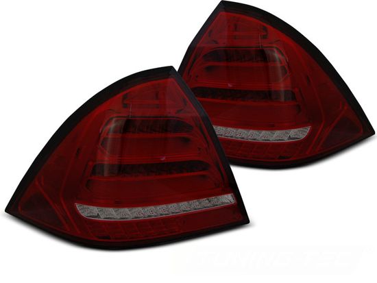 Фонари задние MERCEDES W203 SEDAN 04-07 RED SMOKE LED BAR