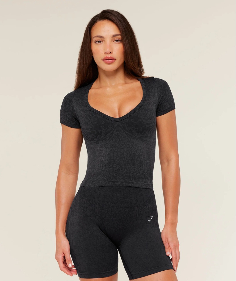 Футболка GYMSHARK Adapt Animal X Whitney Short Sleeve Black