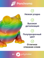 Пластик Polymaker Panchroma Translucent PLA 1,7 5mm 1kg Rainbow