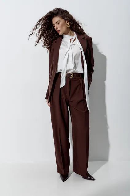 Блуза из шифона цвета айвори