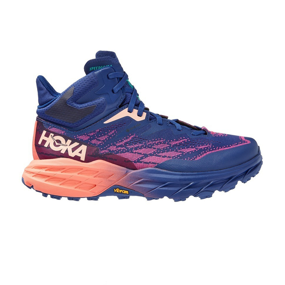 Кроссовки женские HOKA W SPEEDGOAT 5 MID GTX Bellwether Blue / Camellia