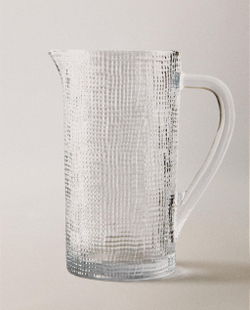 Zara Home кувшин из стекла, цвет прозрачный, 20 см