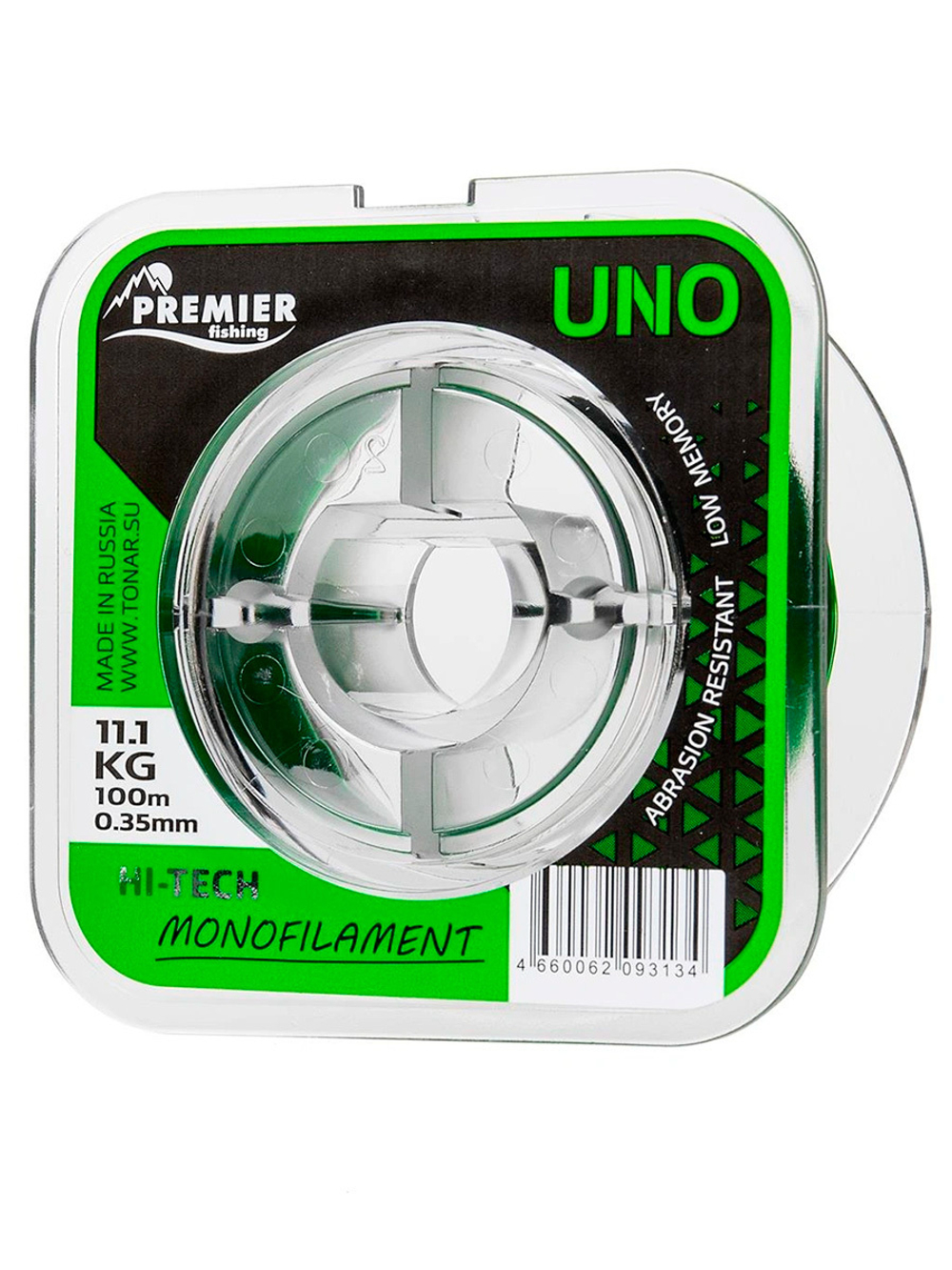 Леска для рыбалки Premier Fishing UNO Green Nylon 0,30mm/100m (PR-U-G-030-100)