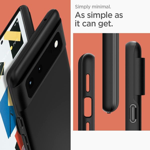 Чехол Spigen Thin Fit для Google Pixel 6 (2021) - Black