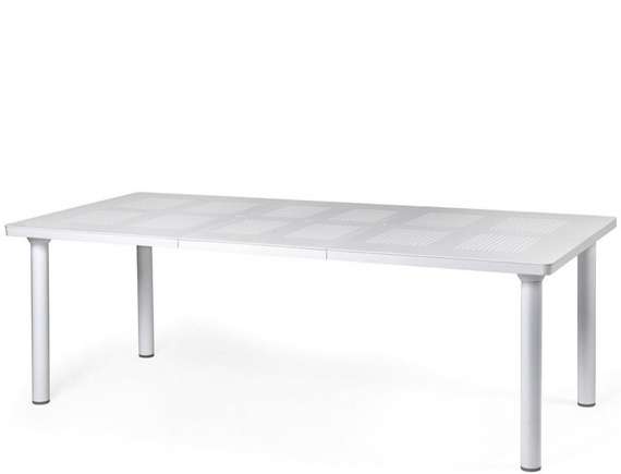 Стол уличный раздвижной Libeccio 160-220х100 см, белый