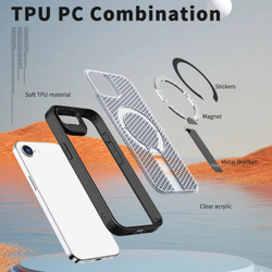 Прозрачный чехол Mesh Pro Magnetic Case для iPhone 16e