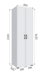 Шкаф с 2 ящиками внутри без зеркала Бруклин 80Ш