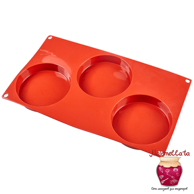 Форма силиконовая "ДИСК", 3 фигуры,d 103*h20 мм