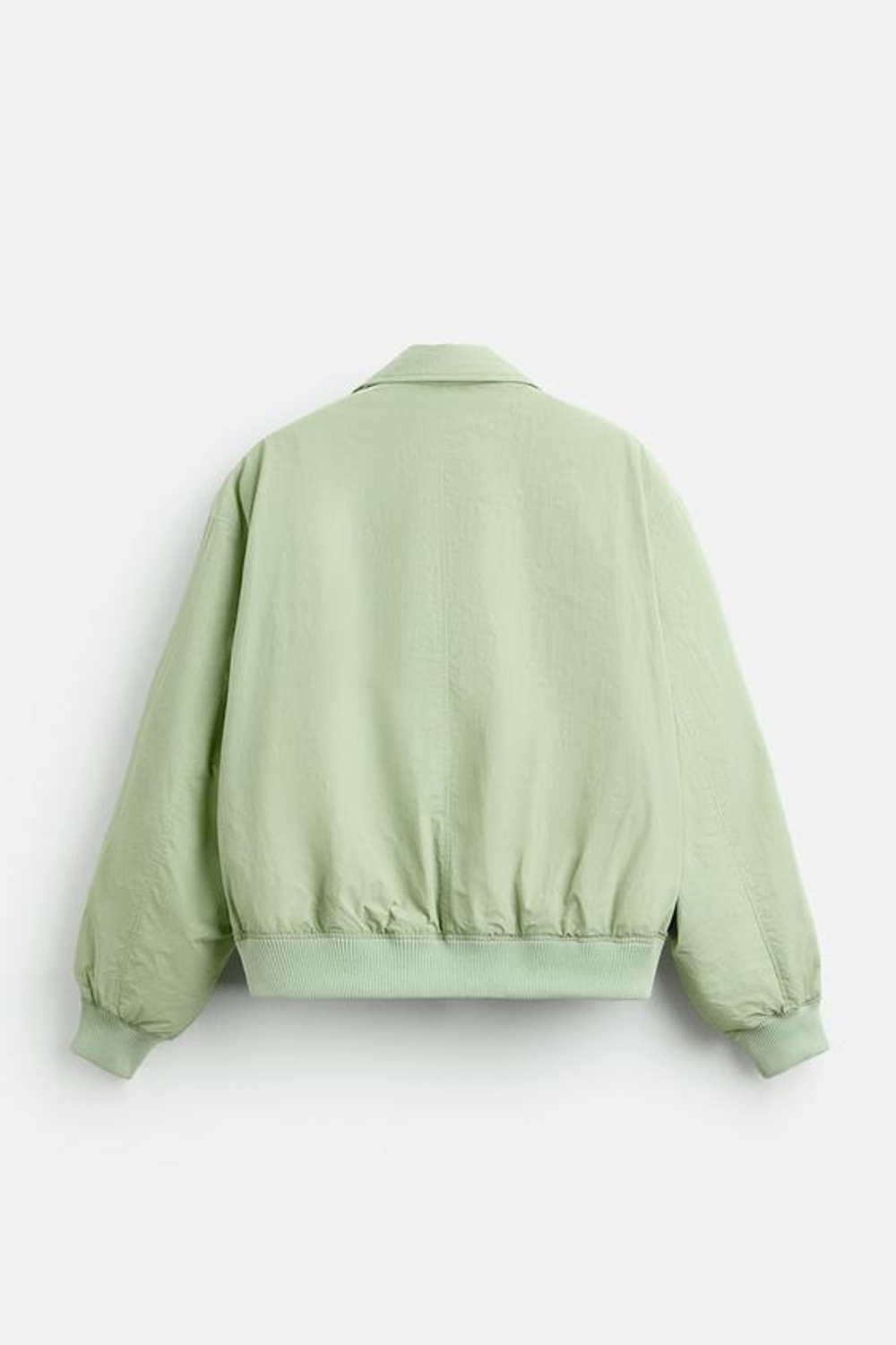 ZARA X NANUSHKA СТЕГАНАЯ КУРТКА-БОМБЕР, ЦВЕТ МОРСКОЙ ВОЛНЫ