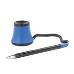 Ручка шариковая на подставке с липучкой Brauberg Стенд-Пен №1, синяя, 0.5мм, корпус чёрно-синий