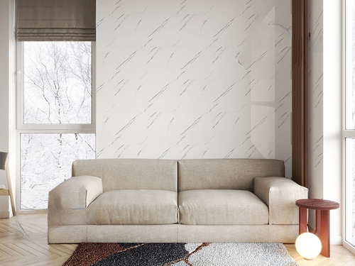 Самоклеящаяся панель ПВХ Мрамор линкольн 600х300х2 мм