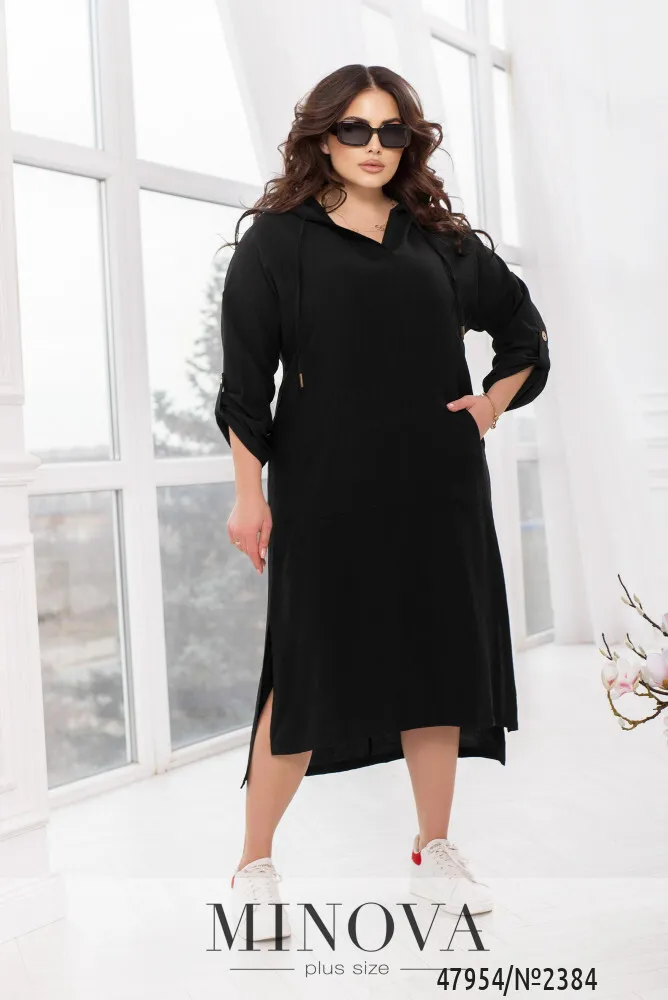 Платье 2384-черный Minova