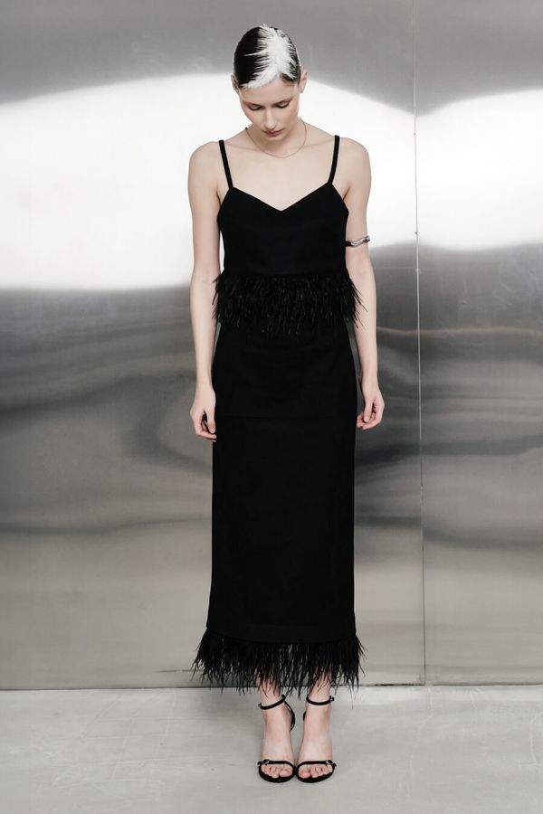 Топ с перьями