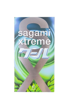 Презервативы Sagami Xtreme Mint с охлаждающим эффектом 10 шт.