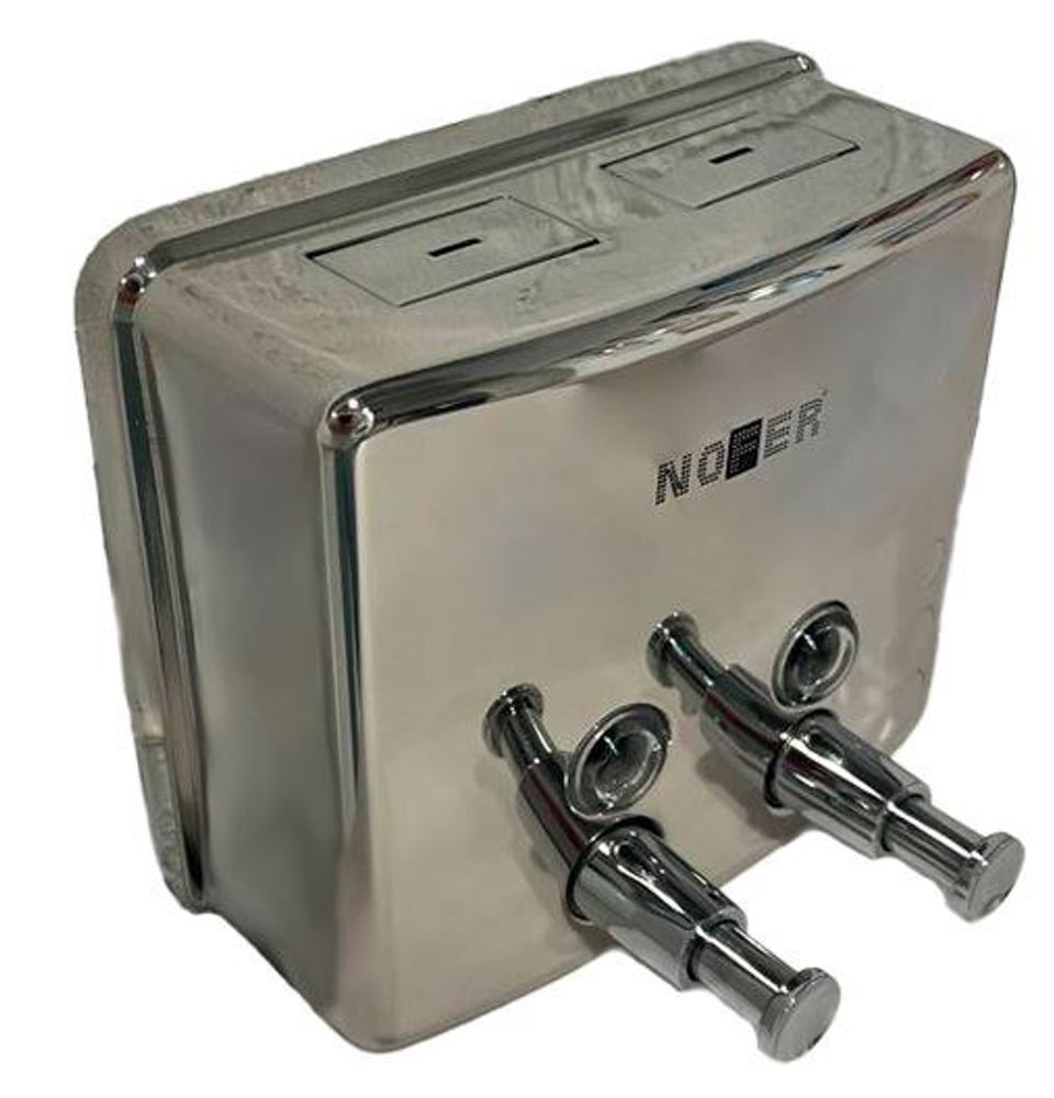 Диспенсер для мыла с кнопкой 1200 мл. нерж. сталь INOX 03005.B глянцевый