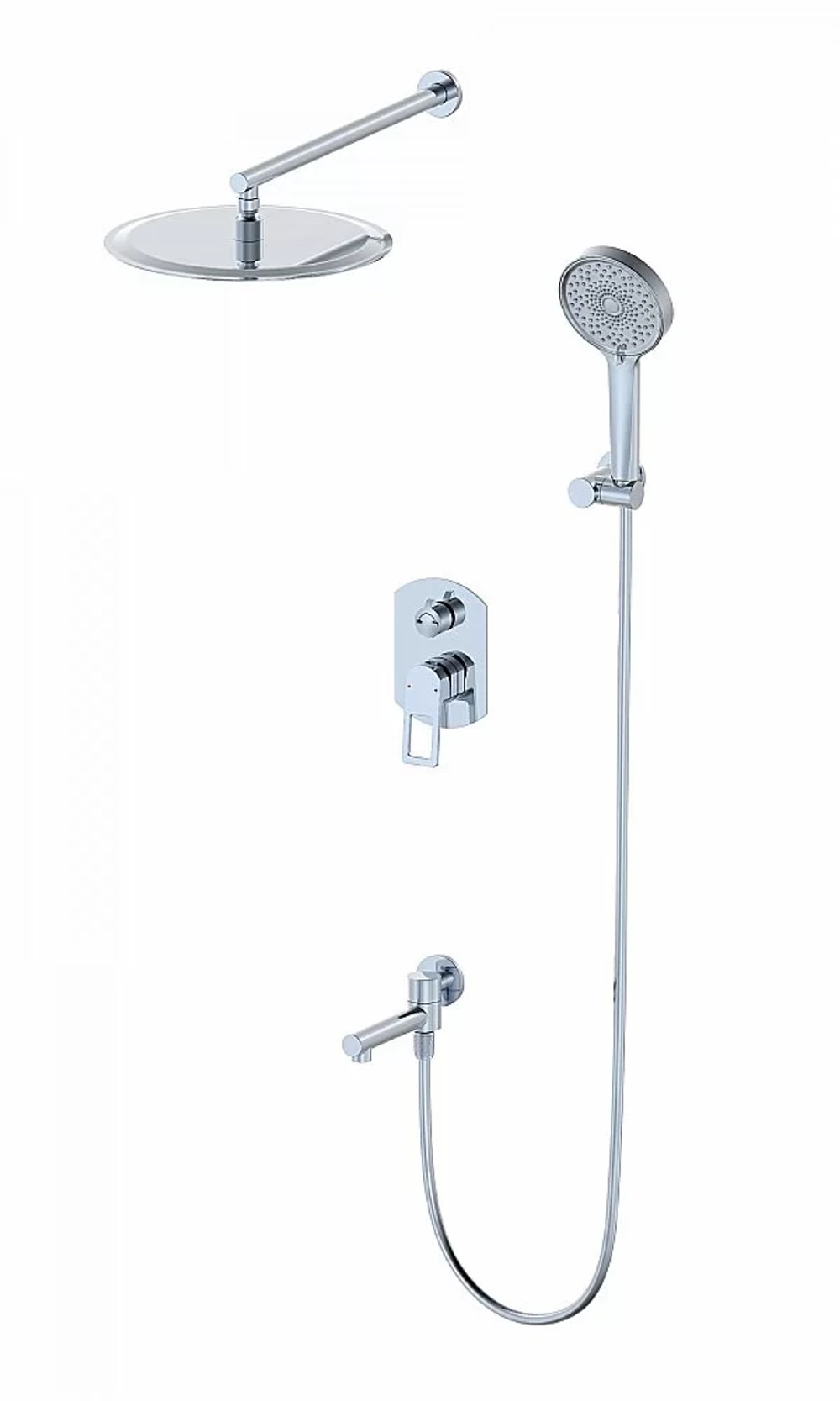Душевая система встраиваемая WONZON & WOGHAND FRAME WW-88939010-CR хром