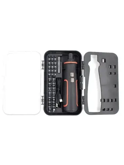 Электрическая отвертка аккумуляторная с набором бит для точных работ 41 в 1