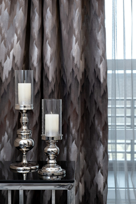 Портьера 275х260 Garda Decor Cascada серая