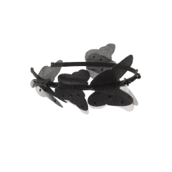 Ободок с бабочками из шелка