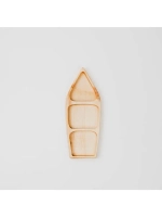 Деревянная менажница с 3 отсеками из кедра